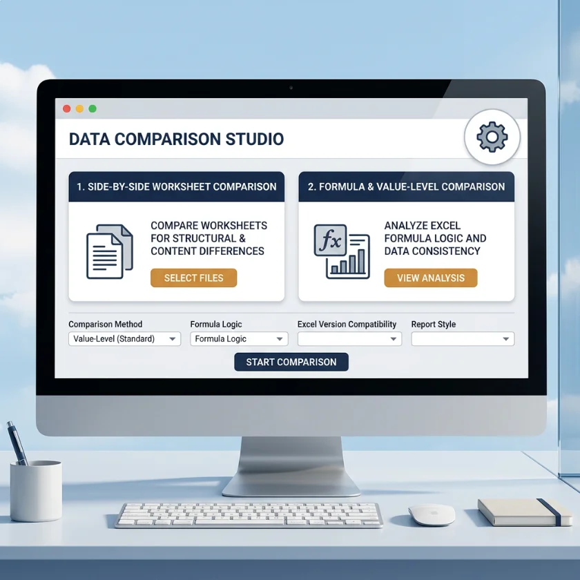 Formula Comparison Feature of Excel Compare Tool